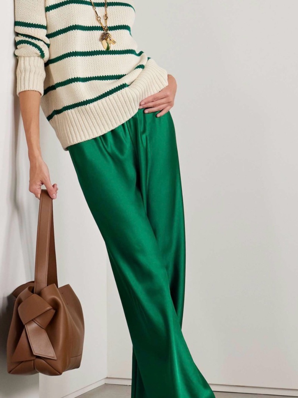 NWT La Ligne White/Cream Green Marina XS - Picture 2 of 6